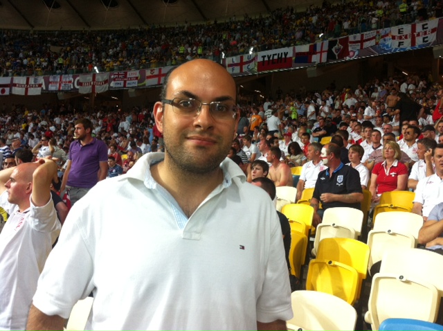 Stevenage fan Jon at the match