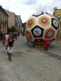 The big ball on Andryivsky Uzviz