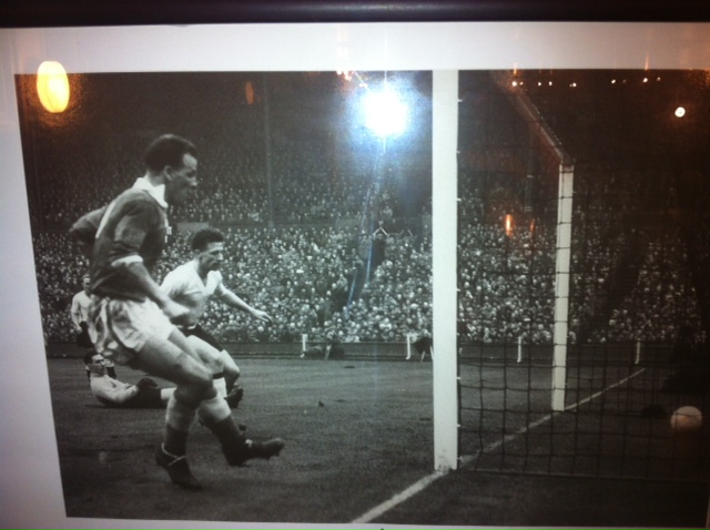 Charles scores v England at Wembley