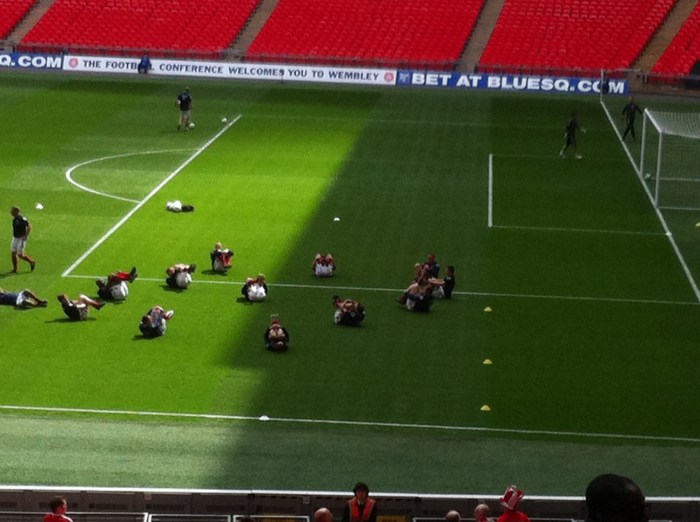 Wrexham's pre-match dying fly