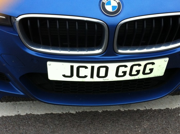 John Clogg numberplate