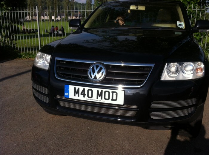 Yep, that's two players with personalised numberplates in two weeks. This the MODfather's.
