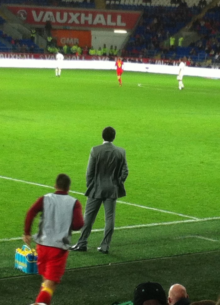 Cookie Monster prowls the touchline