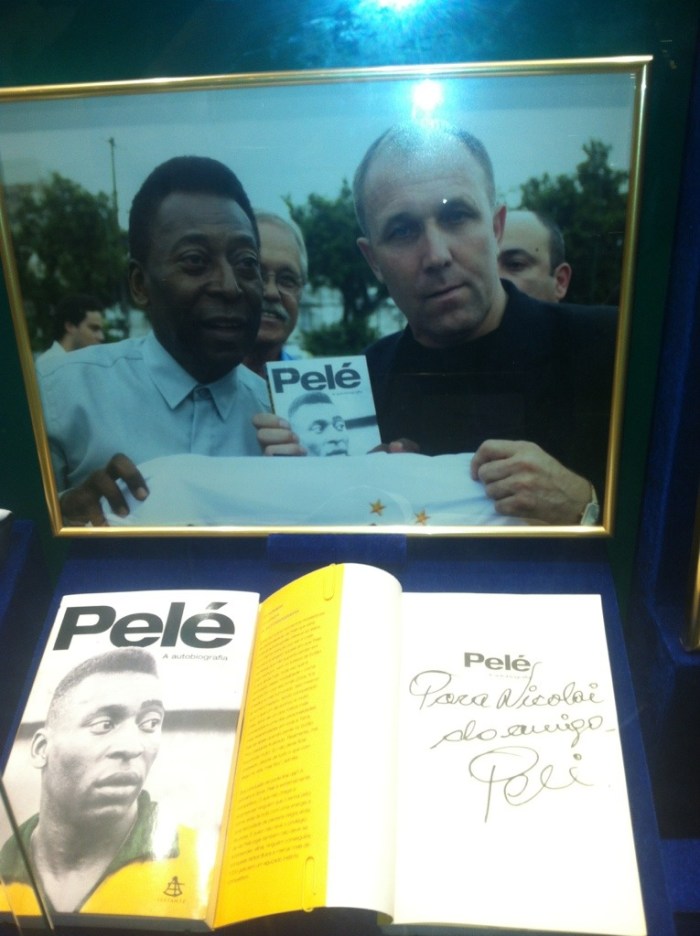Nikolai with Pele in Brazil