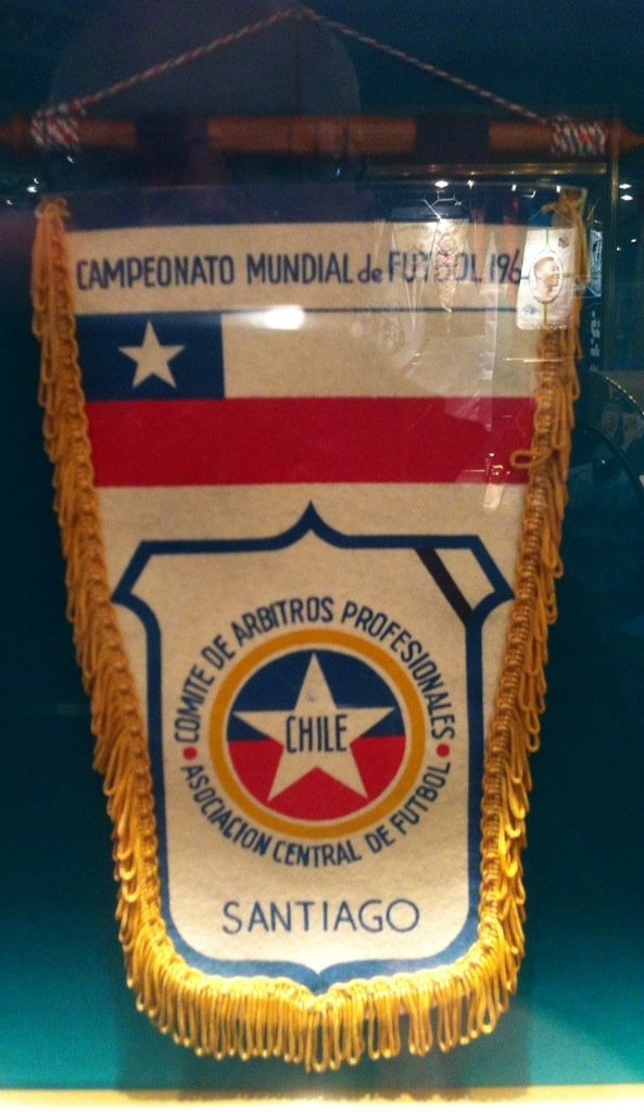 A pennant from the 1962 World Cup in Chile