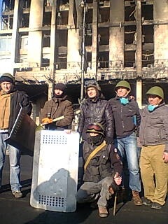 Euromaidan revolutionaries in Kyiv, 2014