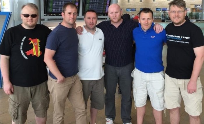 Bechgyn Aberteifi and John Hartson - Israel v Wales