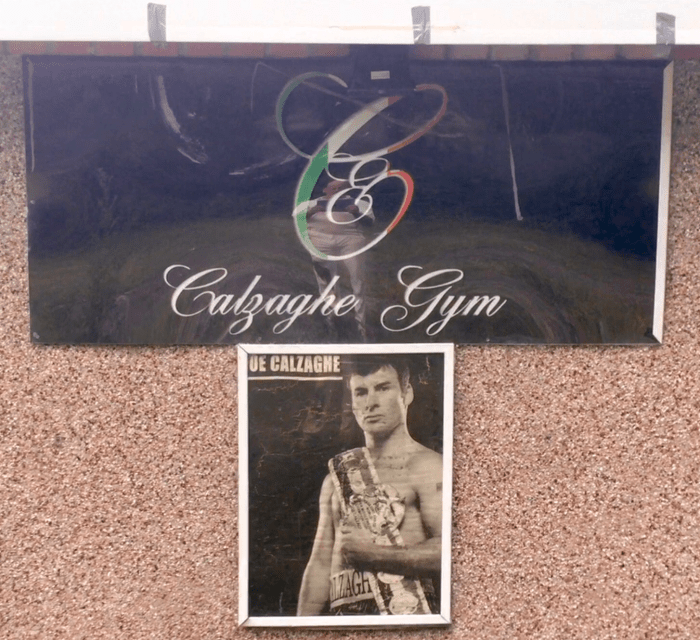 Joe Calzaghe at Abercarn Cricket Club